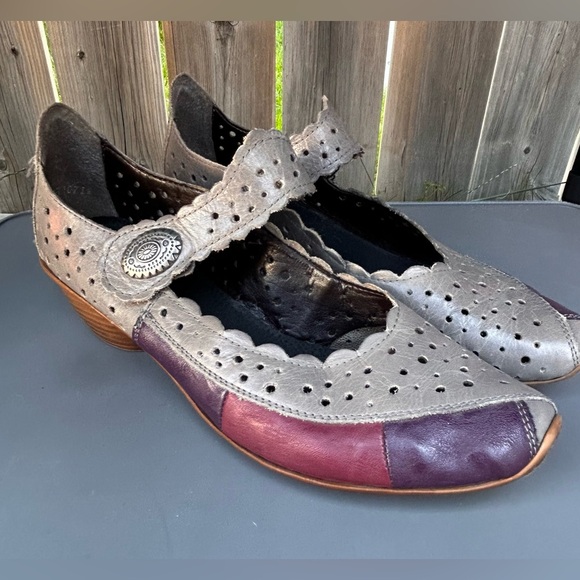 Rieker Shoes - Rieker leather Mary-Janes